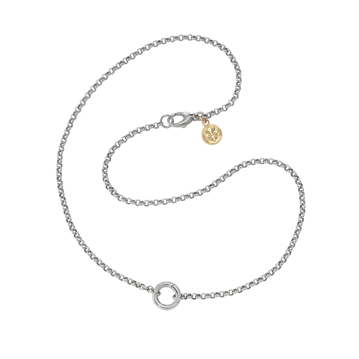 Rolo Loop Charm Necklace - 18"