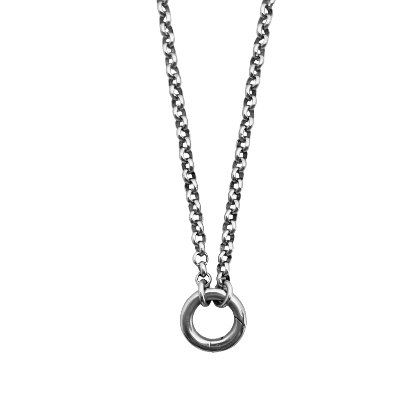 Rolo Loop Charm Necklace - 18&quot;