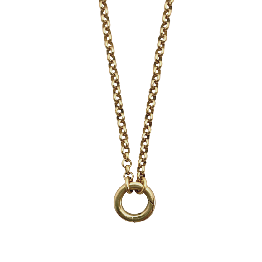 Rolo Loop Charm Necklace - 18&quot;