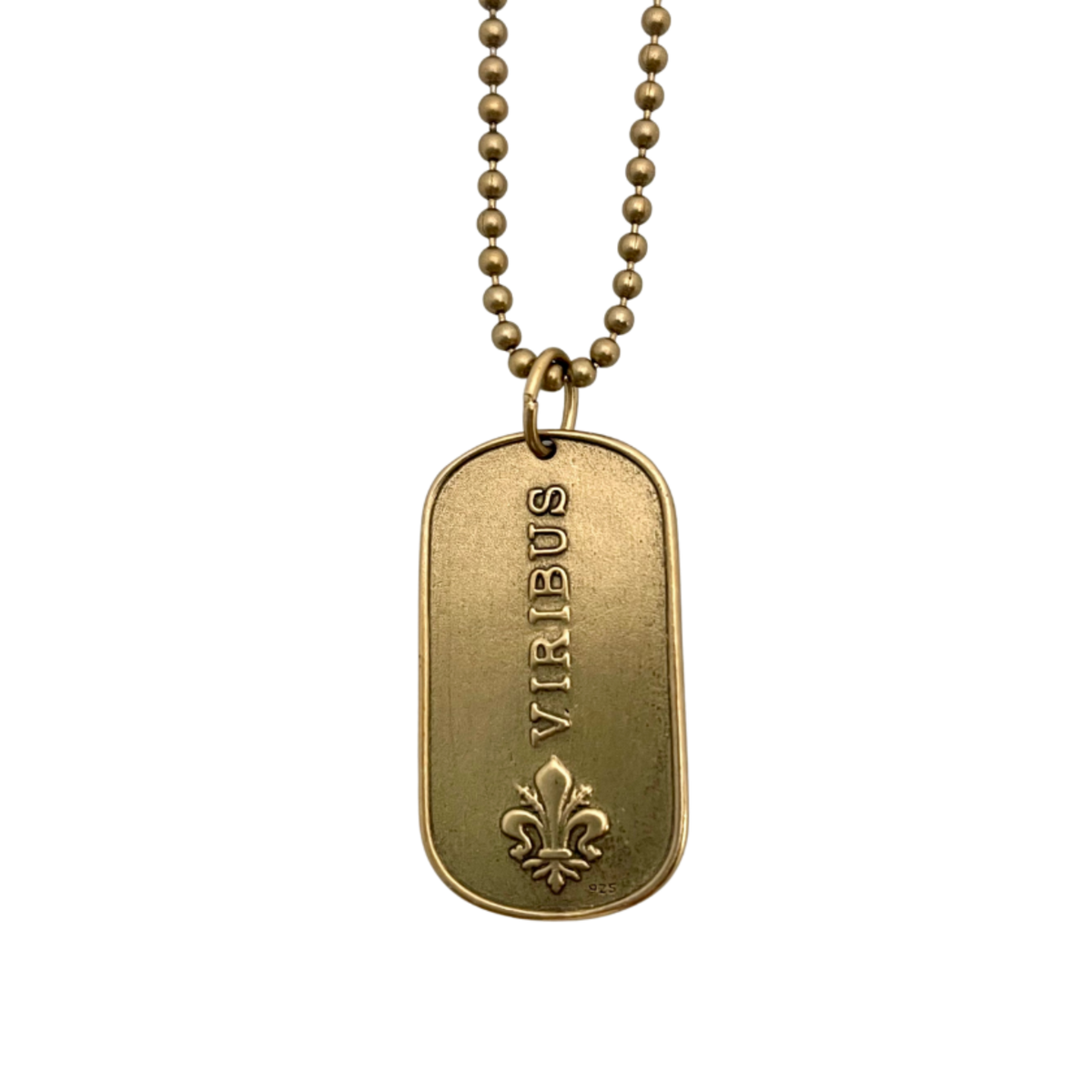 Lion Mini Dog Tag Necklace