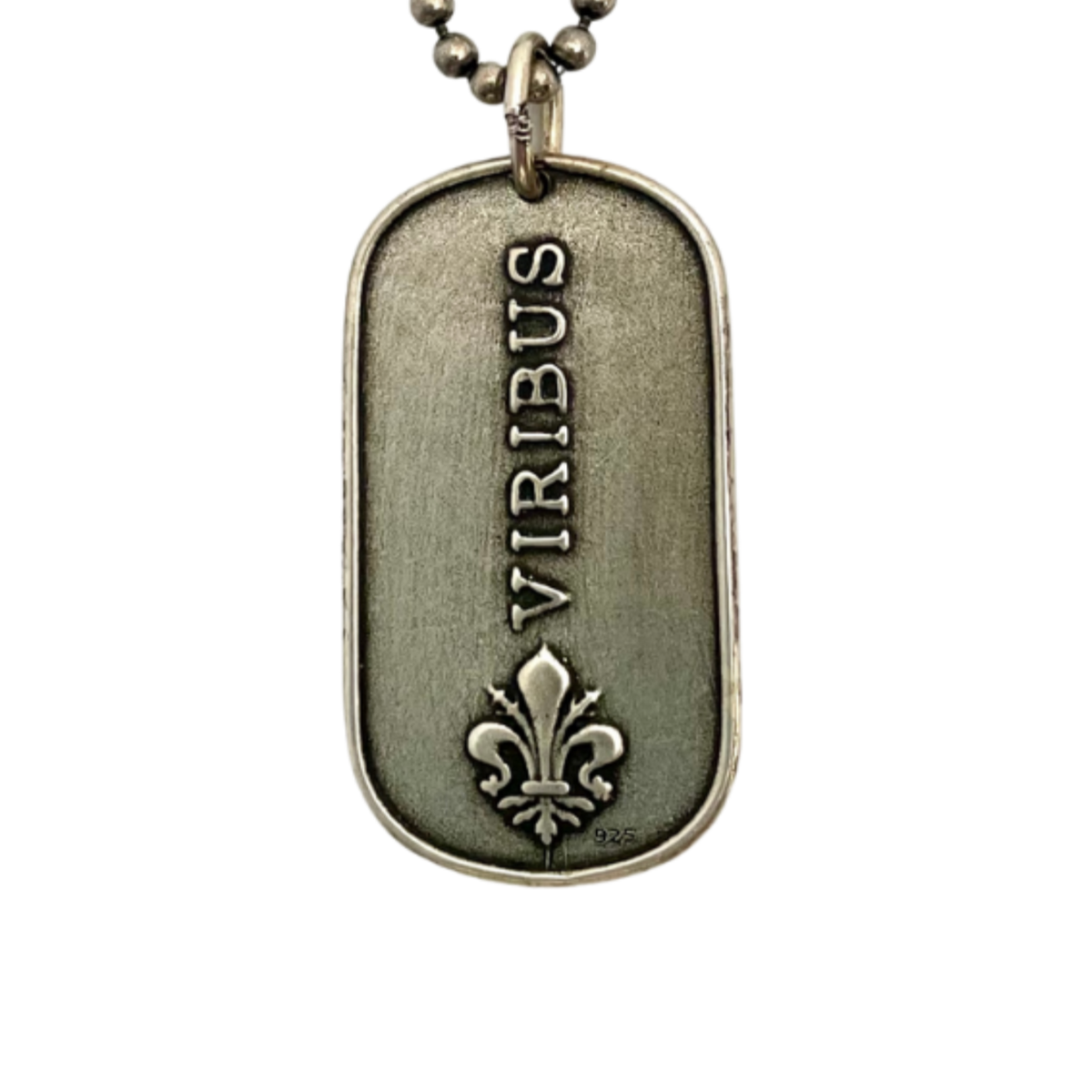 Lion Mini Dog Tag Charm