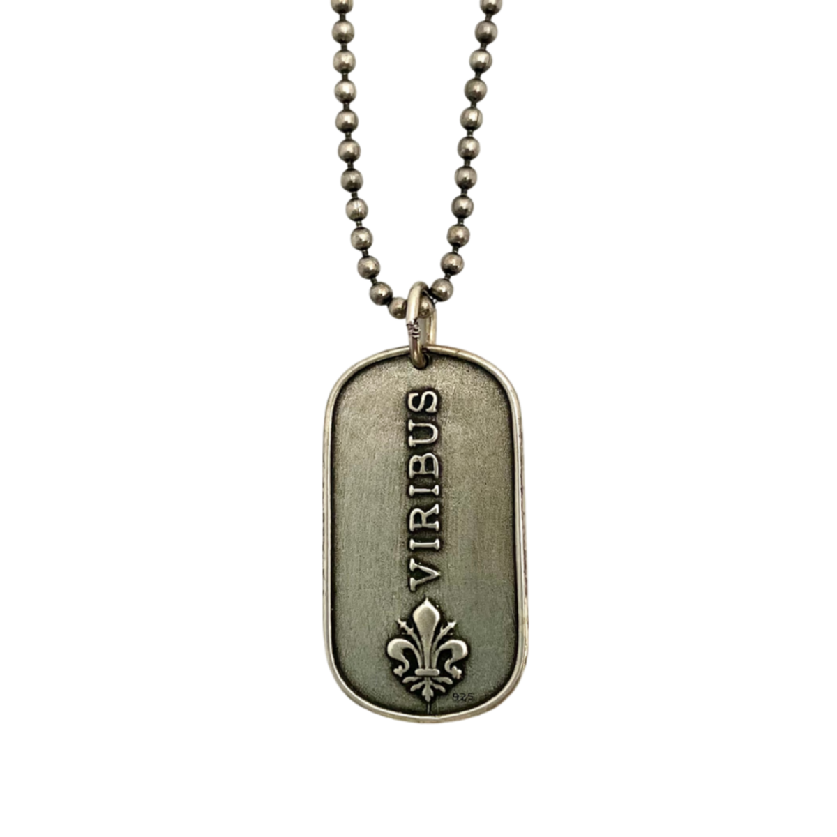 Lion Mini Dog Tag Necklace