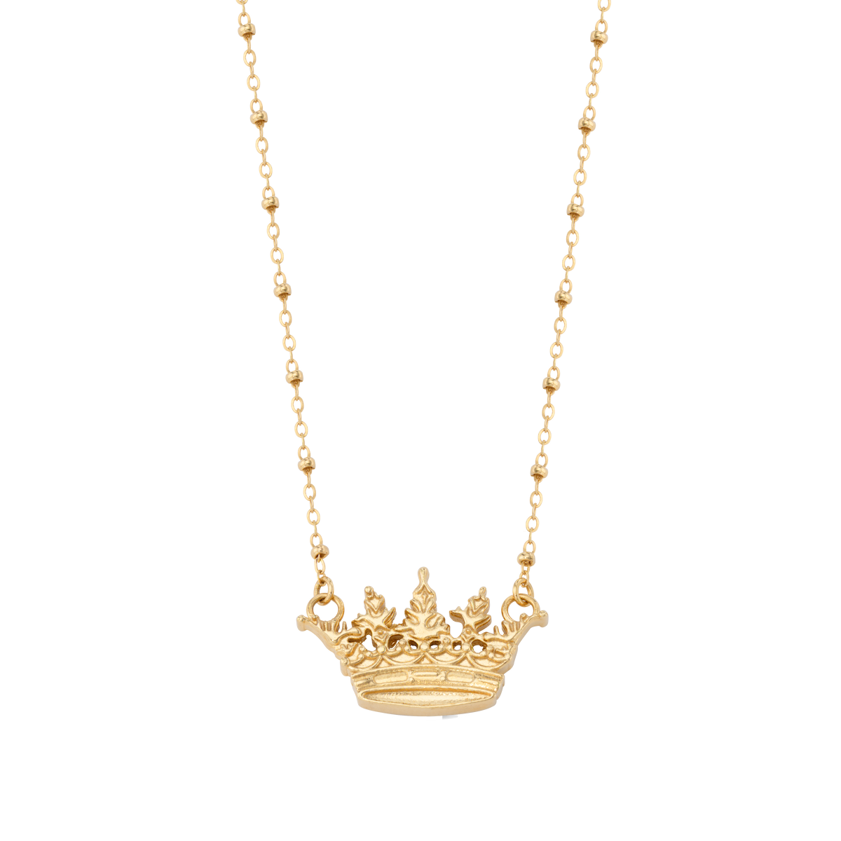 Acanthus Crown Satellite Chain Necklace