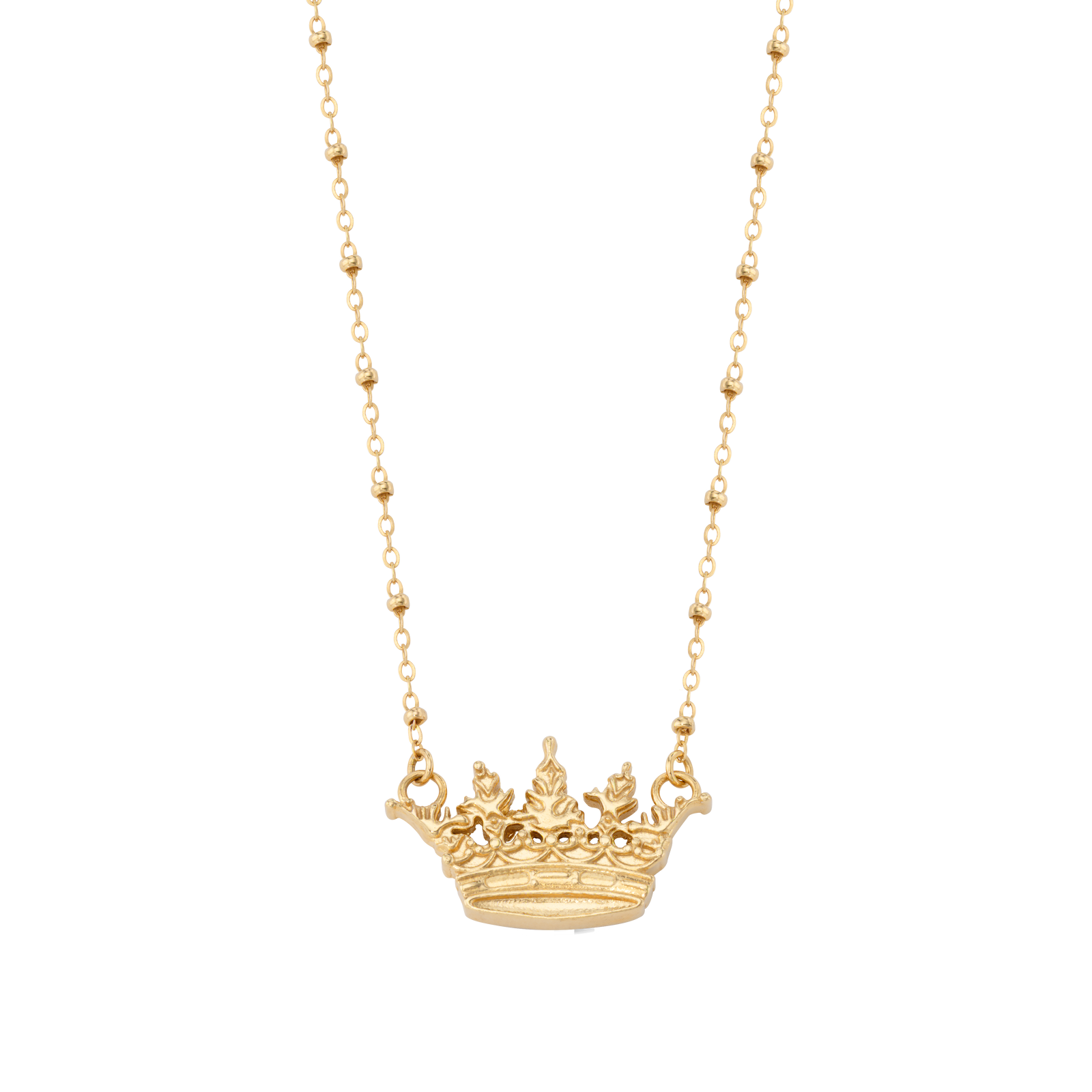 Acanthus Crown Satellite Chain Necklace