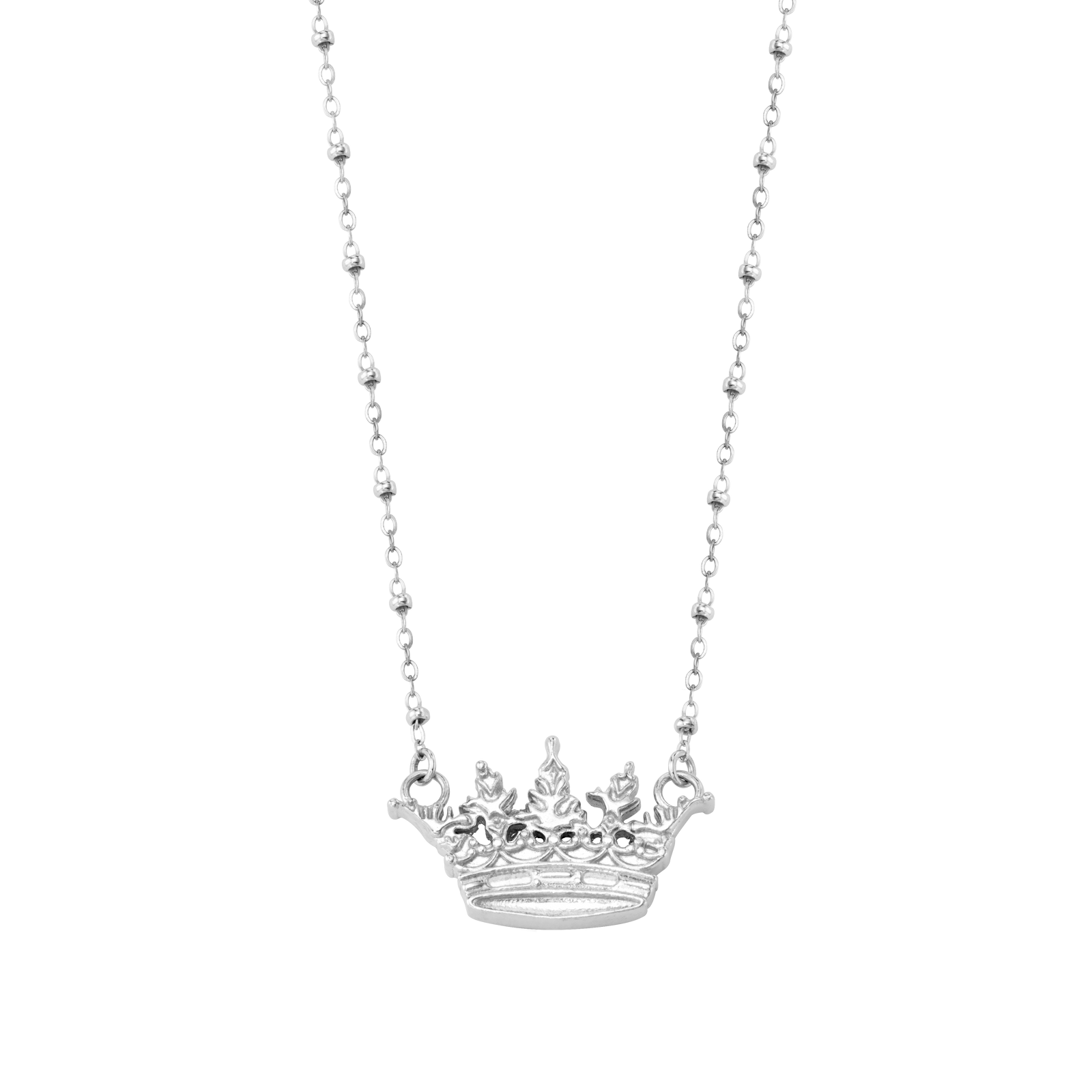 Acanthus Crown Satellite Chain Necklace