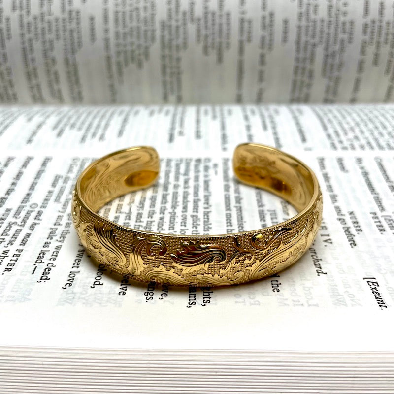 Acanthus Cuff Bracelet - 14k
