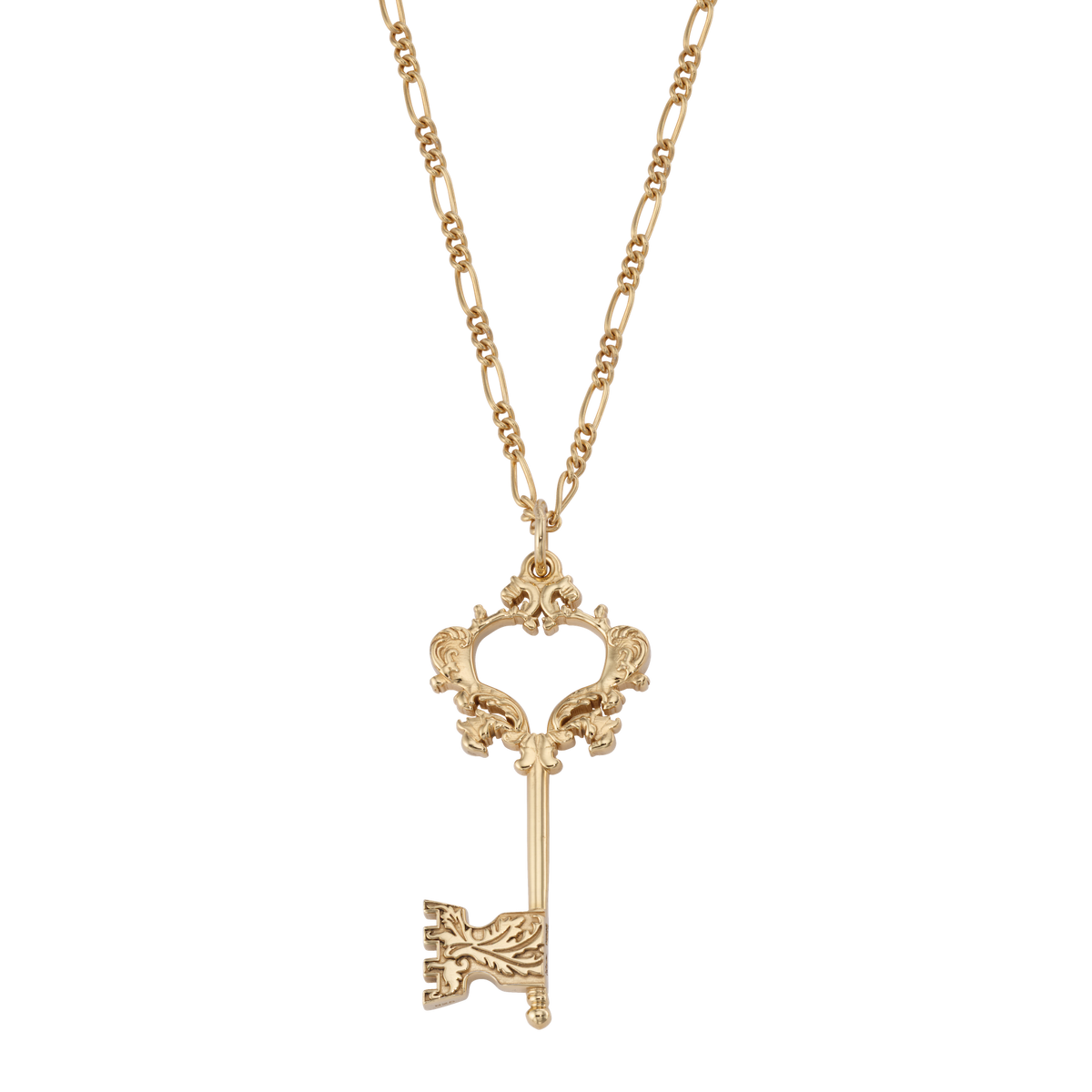 Acanthus Leaf Key Necklace