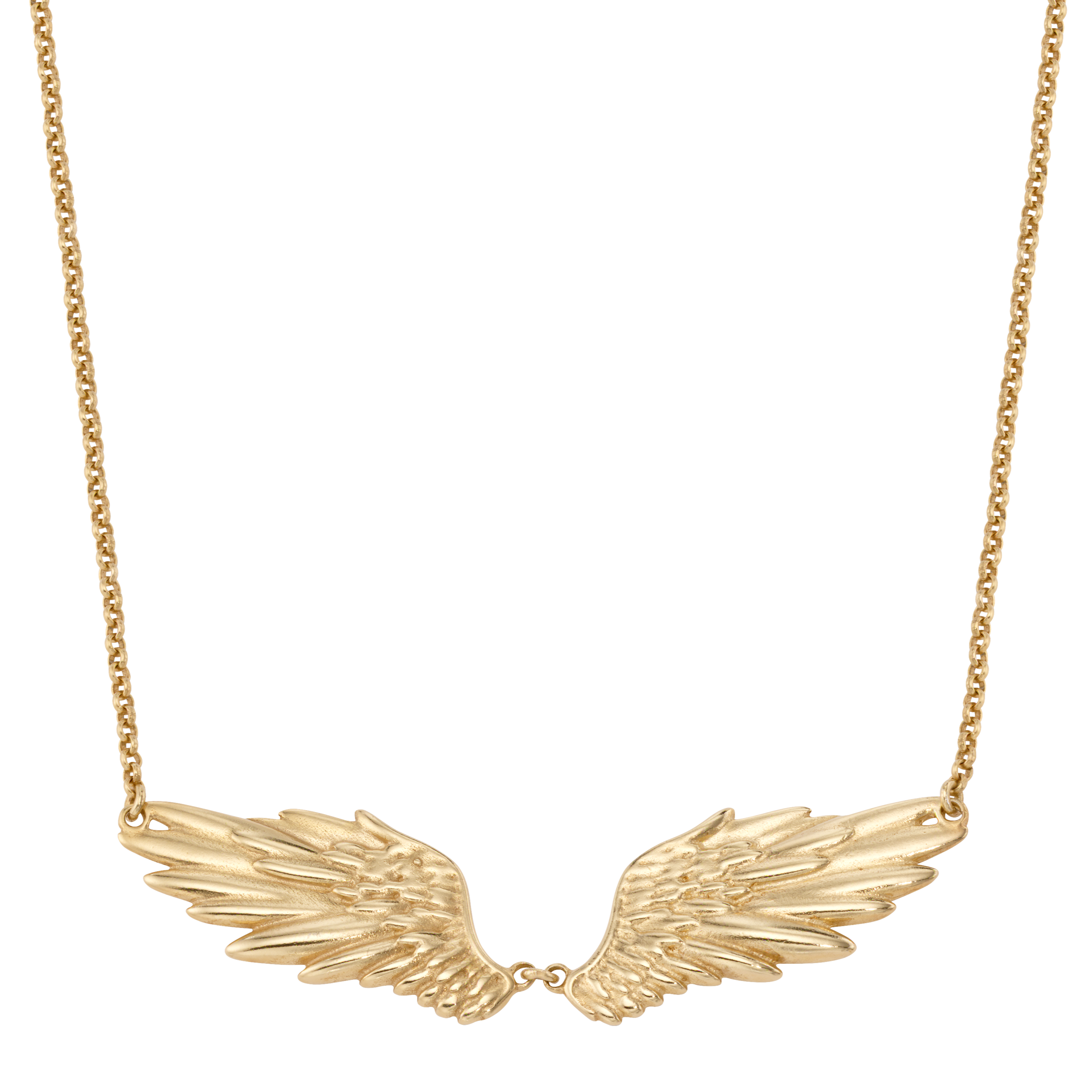 Angel Wing Necklace | Fine jewelry solid silver gold-finish Angel Wing Necklace | Fine jewelry solid silver gold-finish
