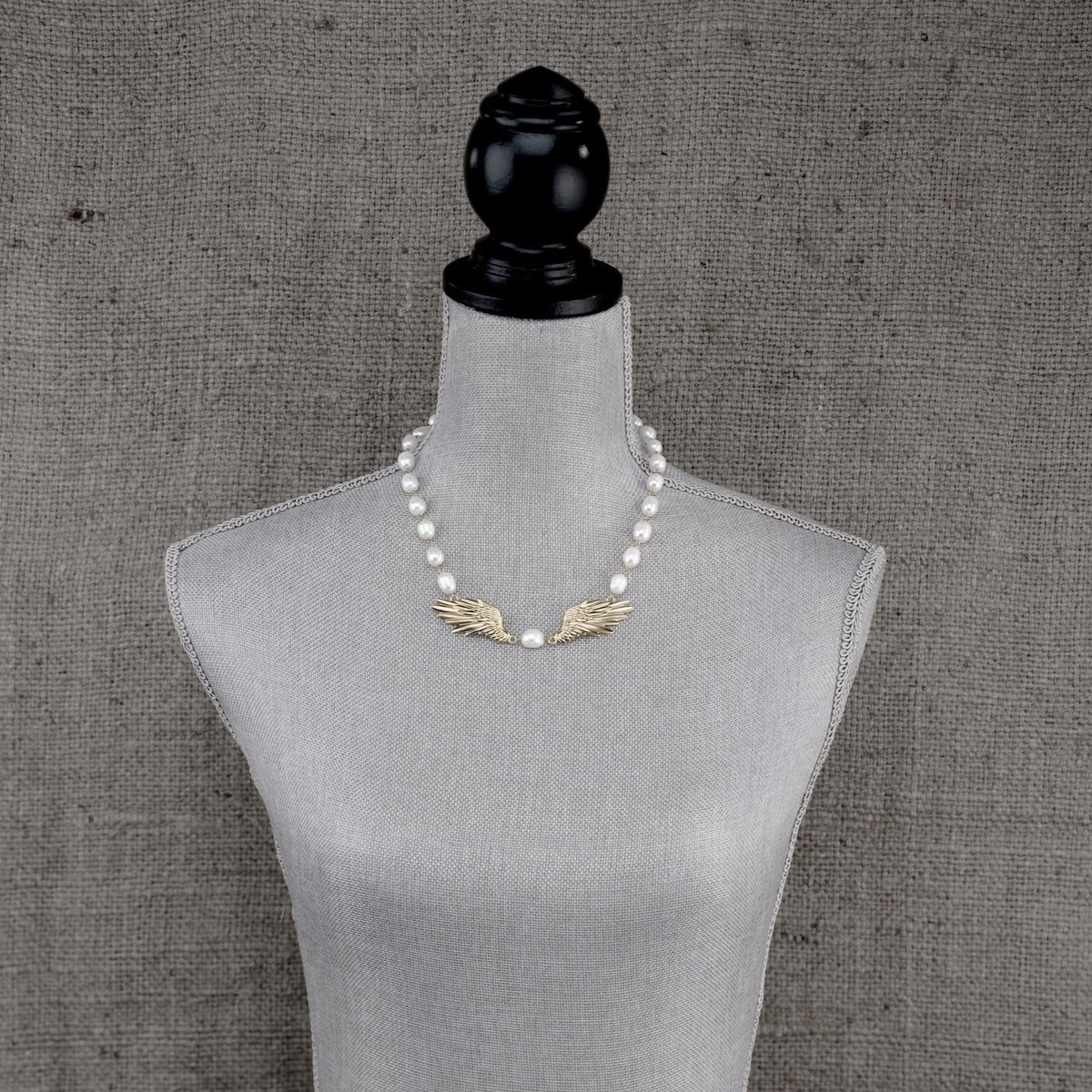 Angel Wing Pearl Necklace