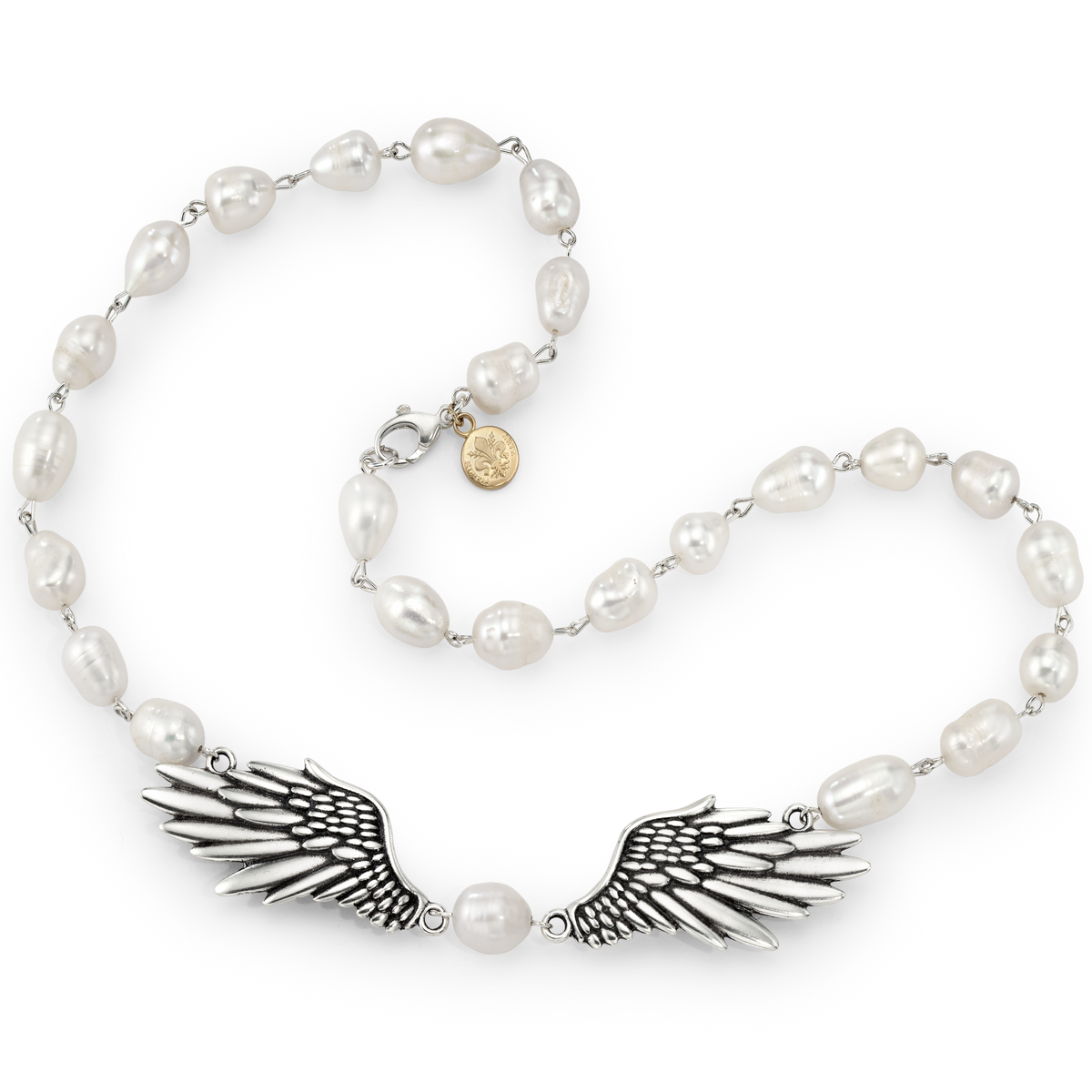 Angel Wing Pearl Necklace