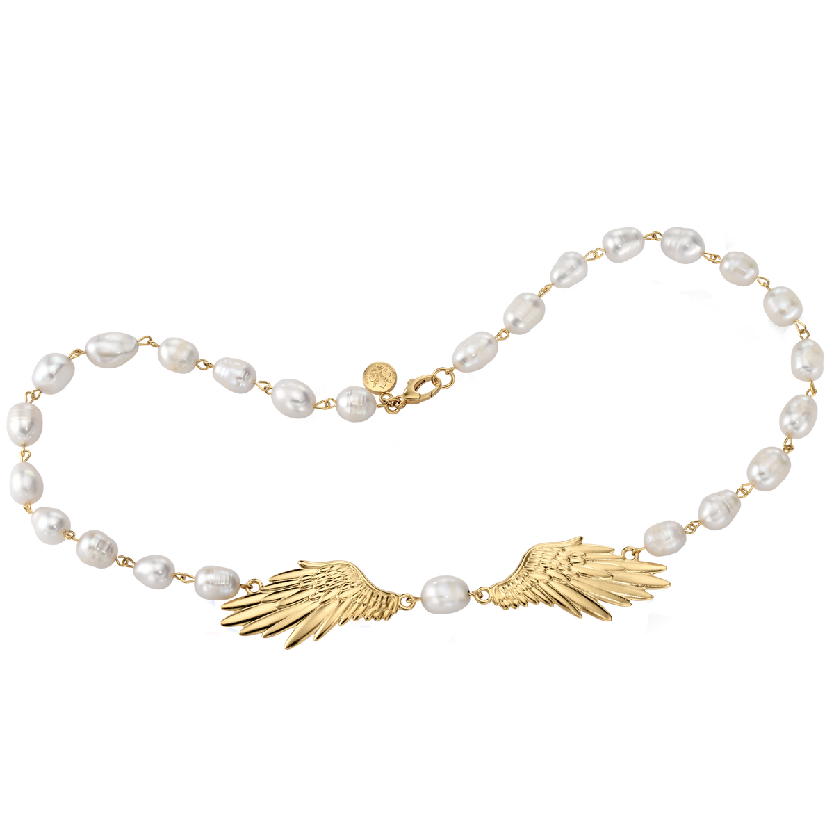 Angel Wing Pearl Necklace