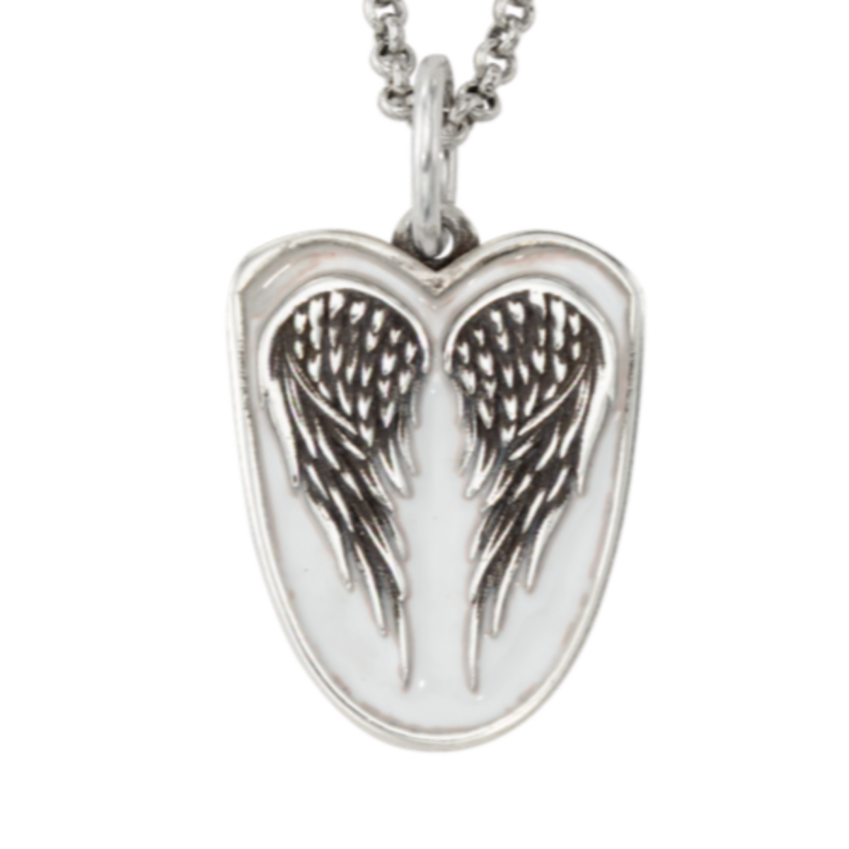 Angel Wing Enamel Shield Charm