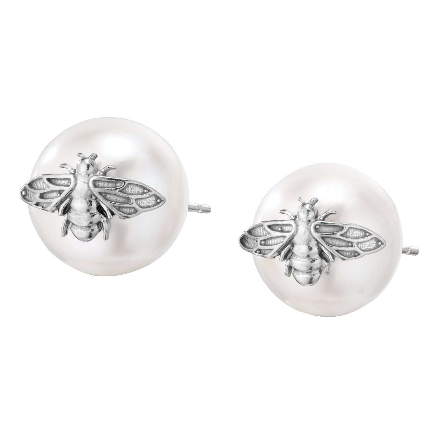 Bee Pearl Stud Earrings