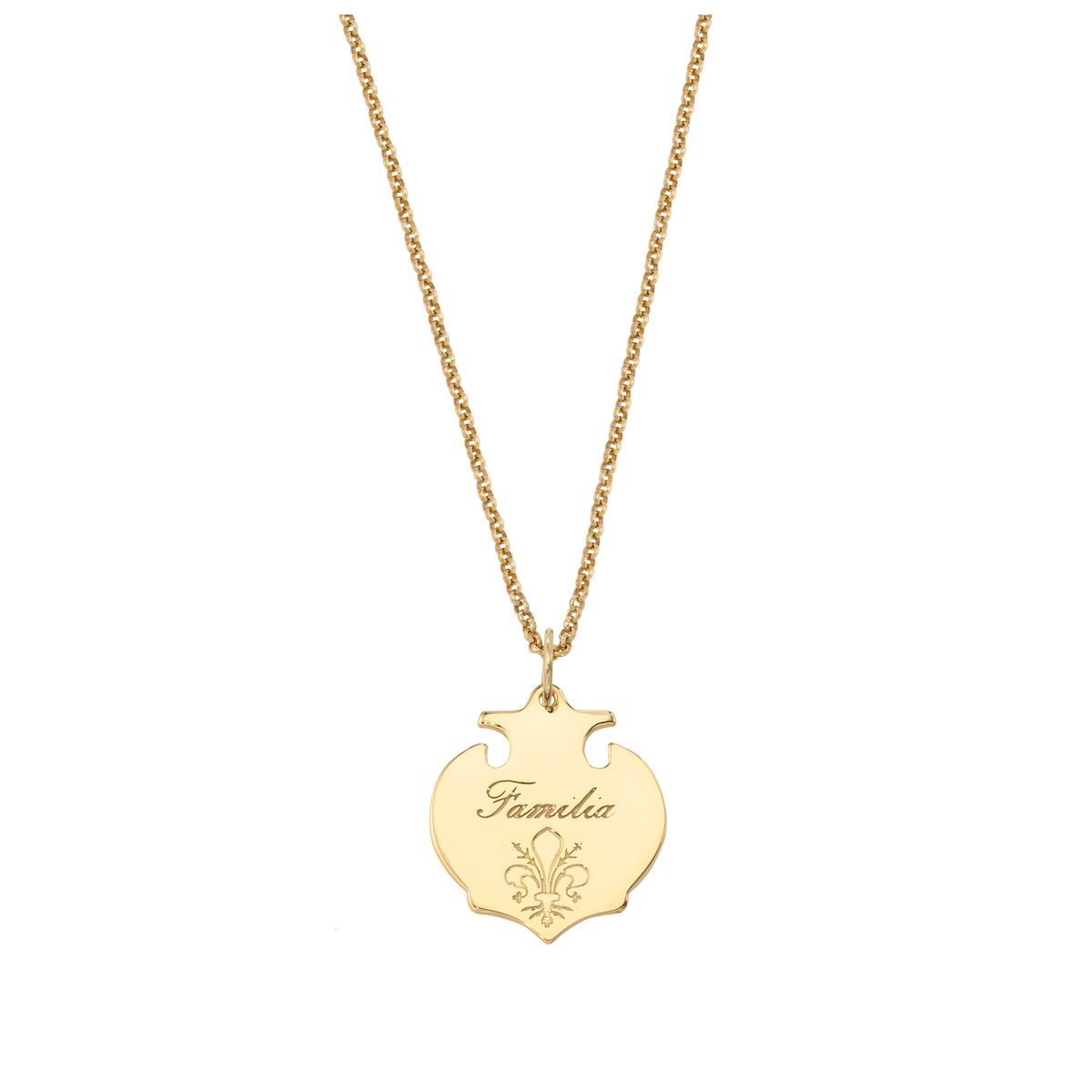 Bee Enamel Shield Necklace