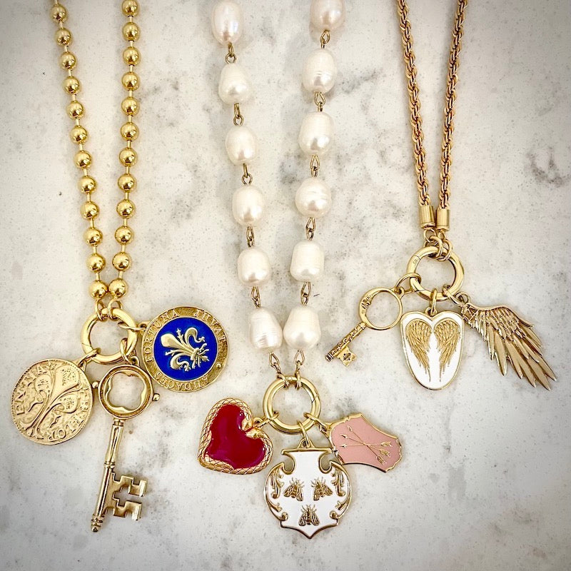 Medici Loop Charm Necklace - 18&quot;