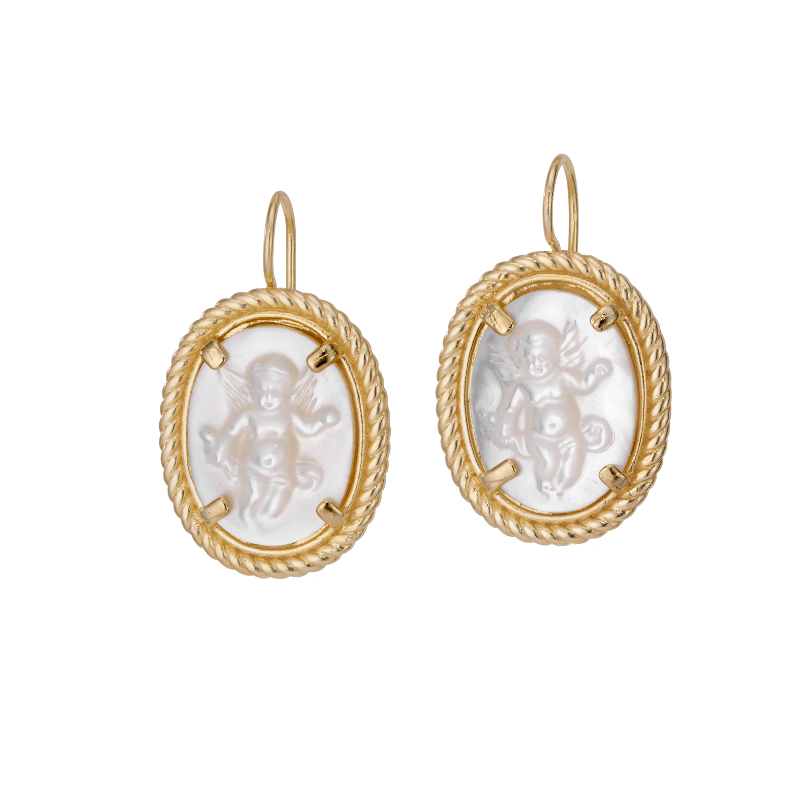 Cherub Cameo Earrings