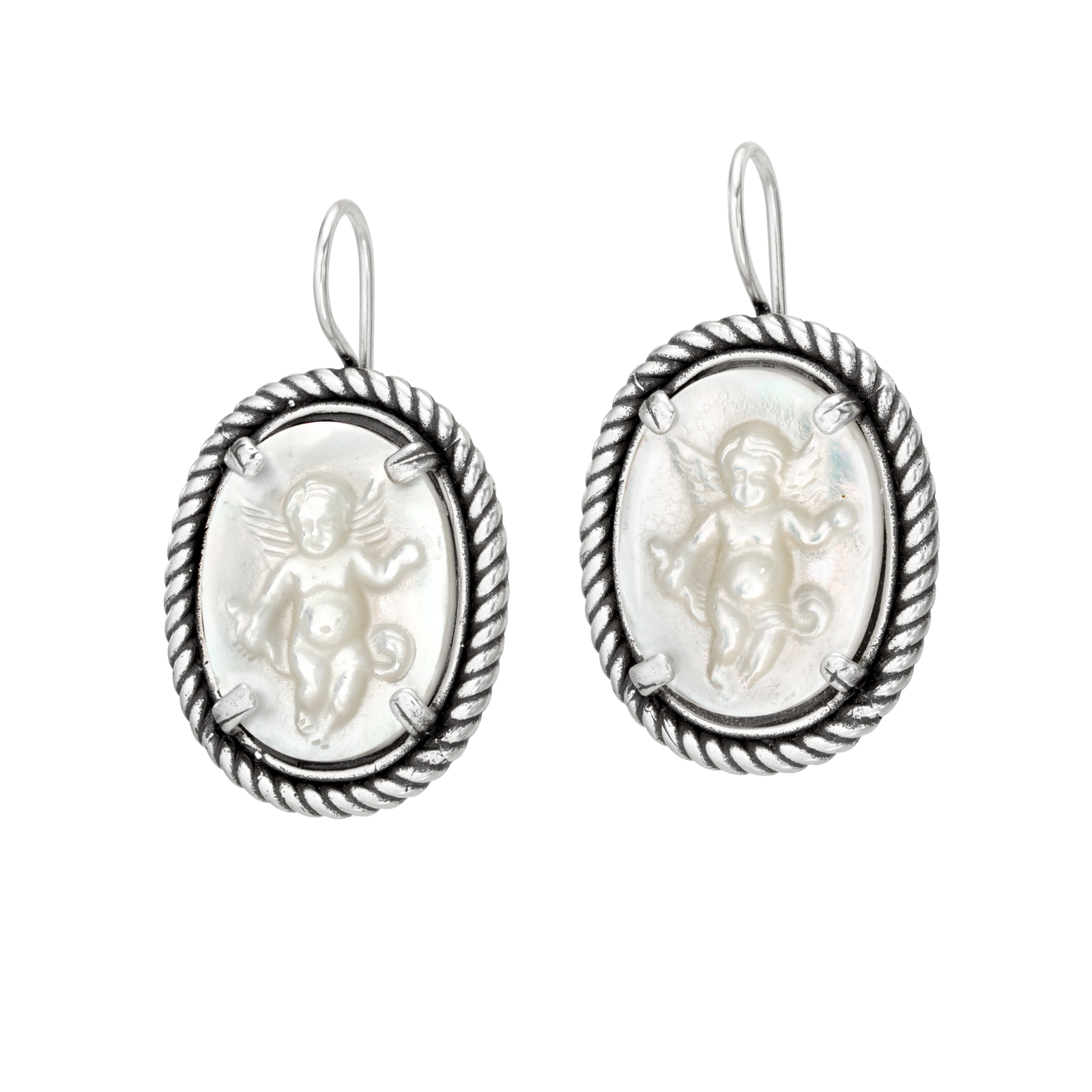 Cherub Cameo Earrings