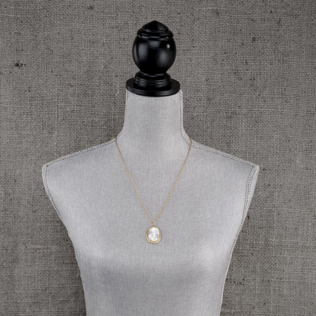 Cherub Cameo Pendant Necklace