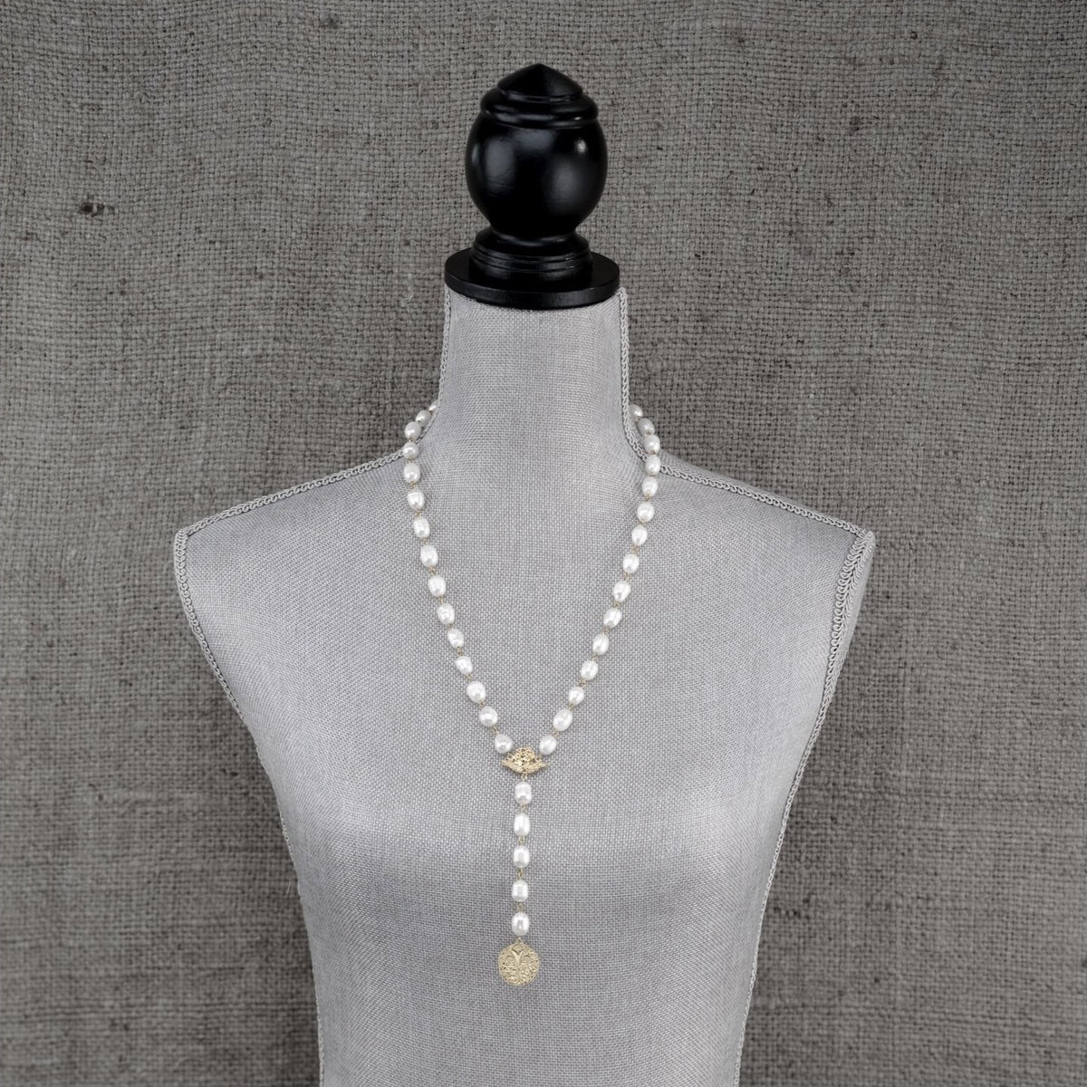 Cherub Pearl Lavalier Necklace
