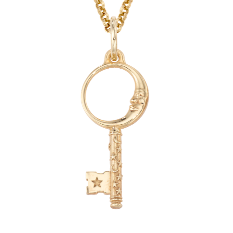 Crescent Mini Moon Key Charm