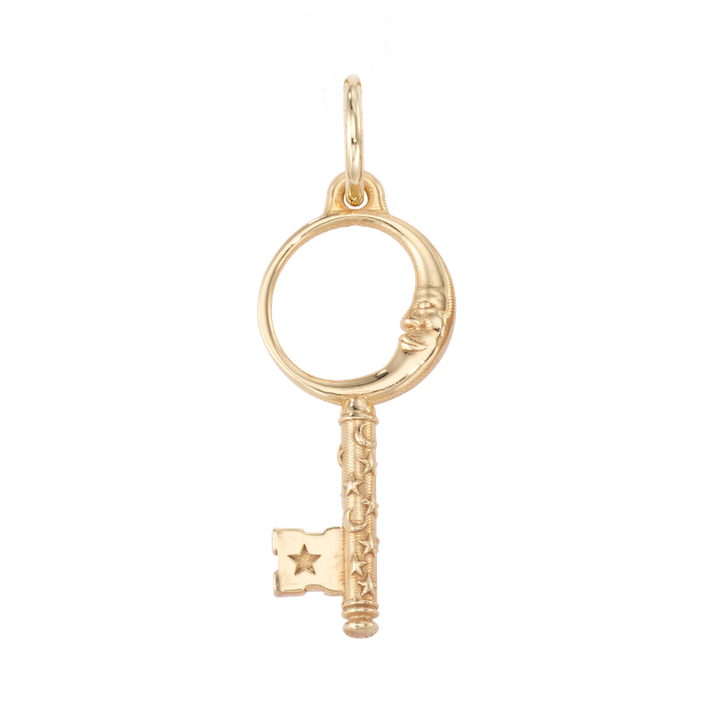 Crescent Mini Moon Key Charm