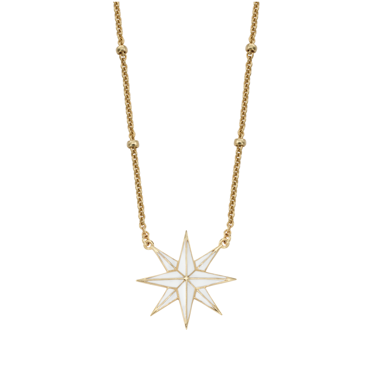 Star Enamel Necklace