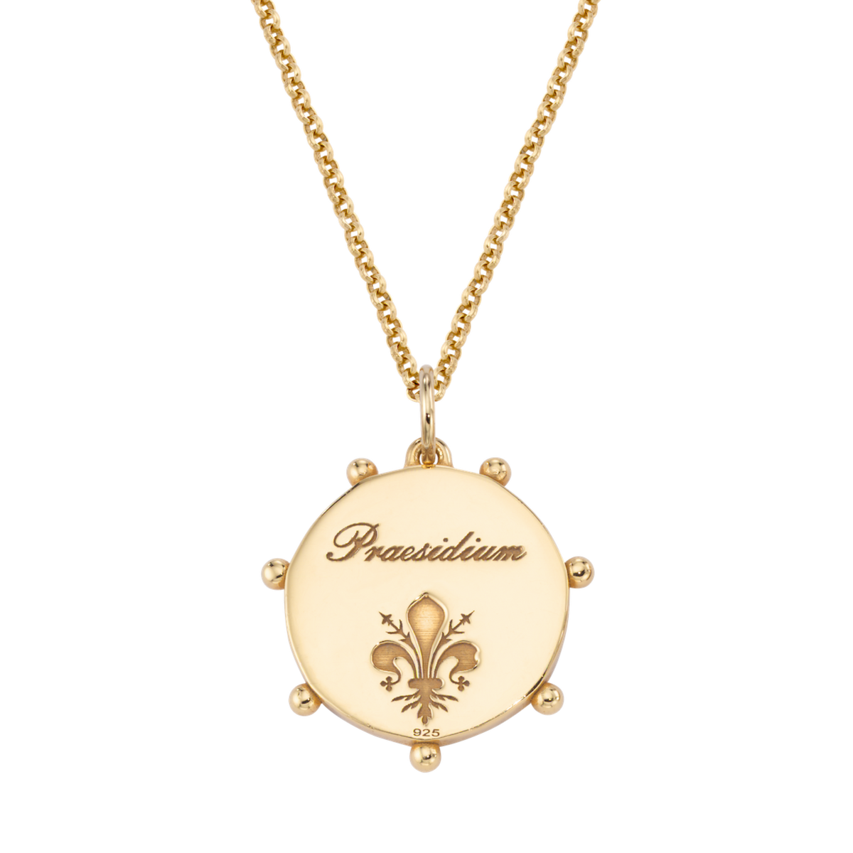 Evil Eye Enamel Medallion Necklace