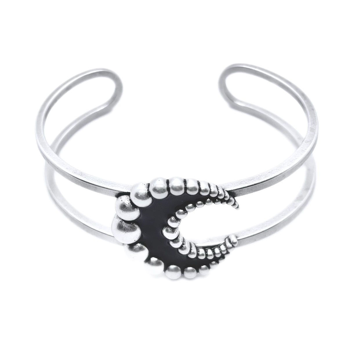 Crescent Moon Enamel Cuff