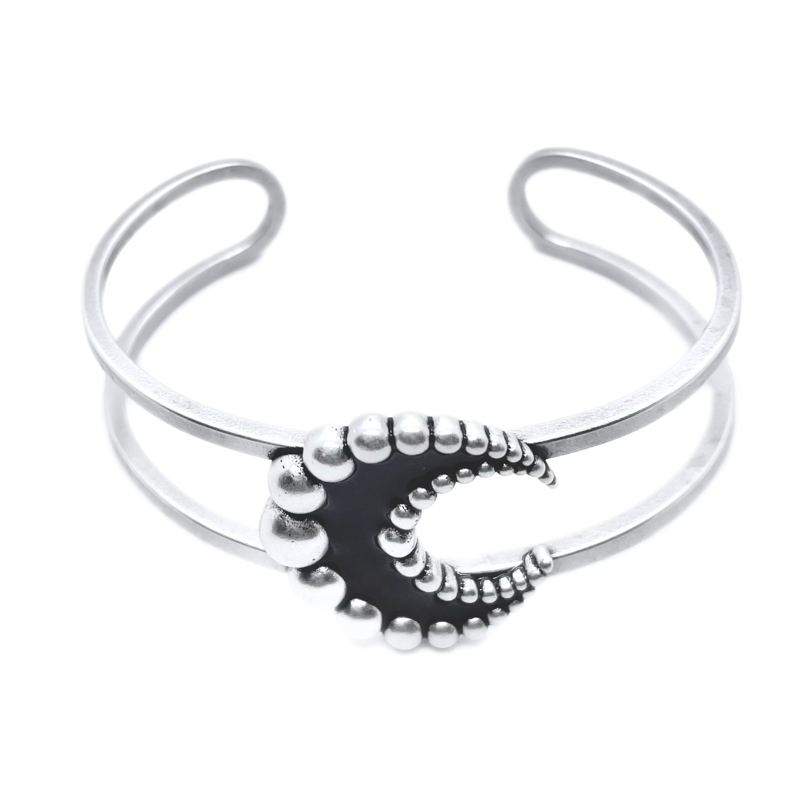 Crescent Moon Enamel Cuff