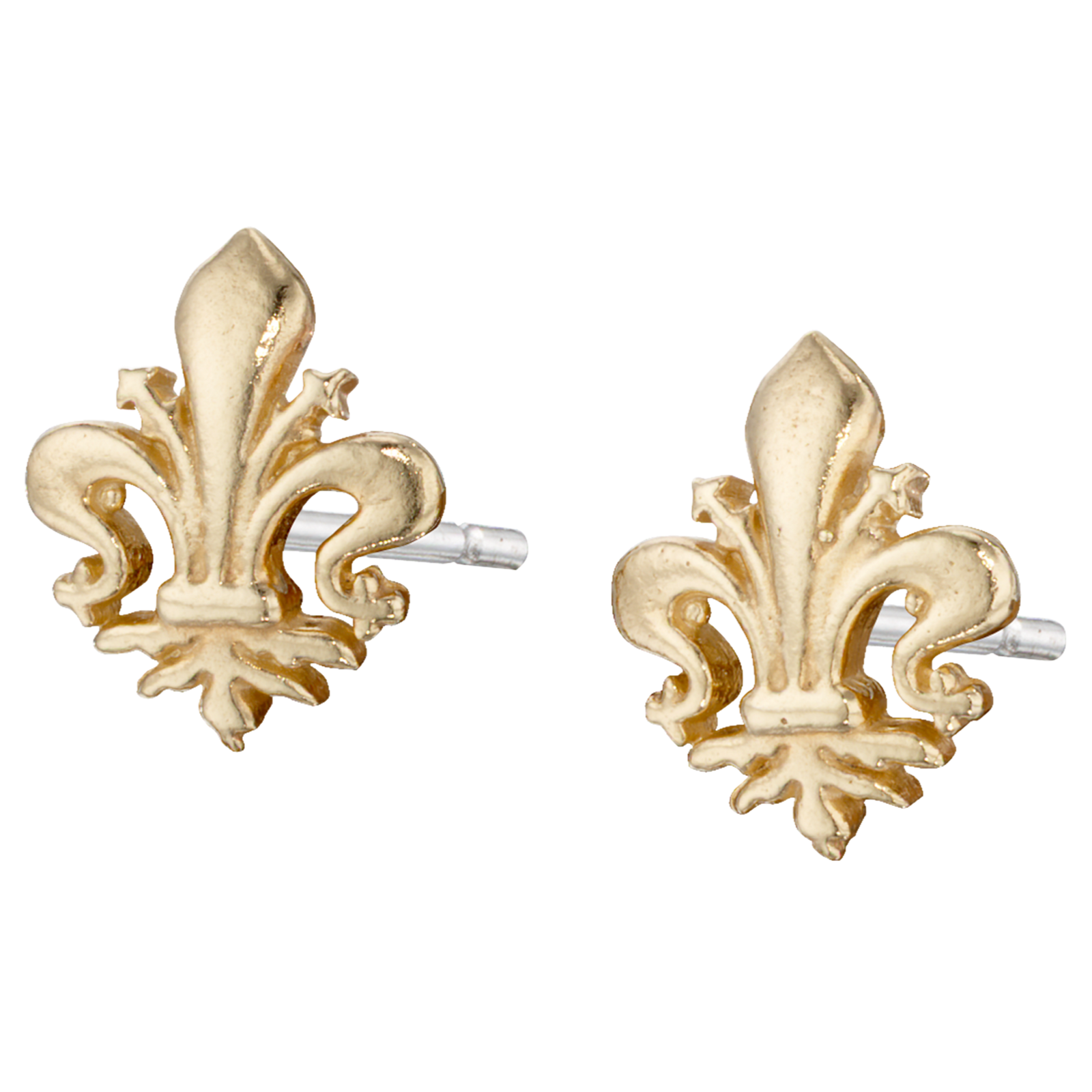 Fleur de Lis Stud Earrings