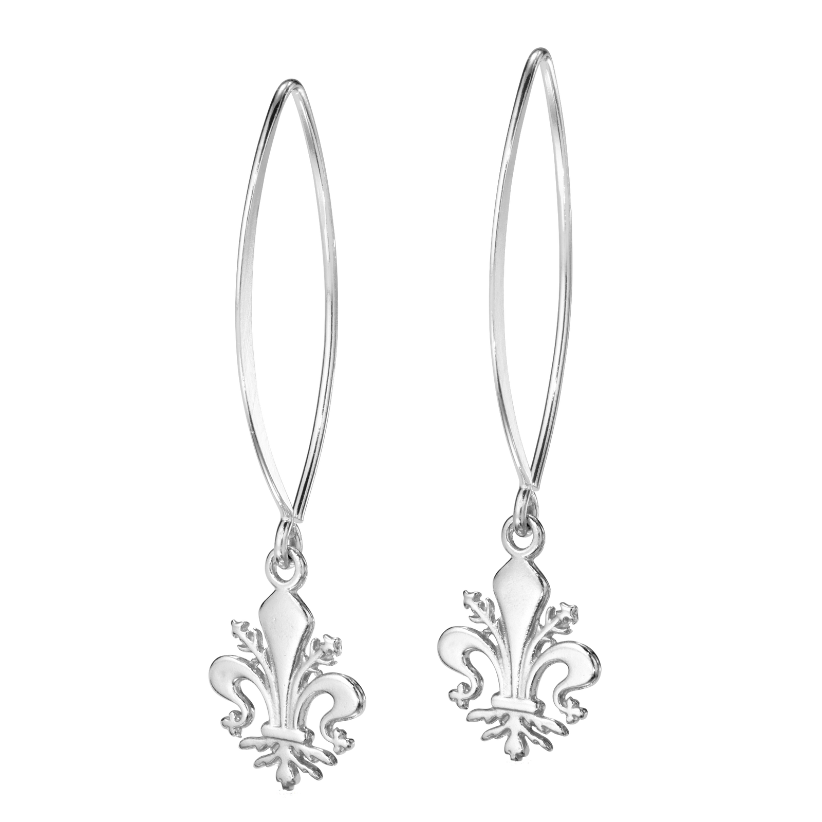 Fleur de Lis V-Wire Earrings
