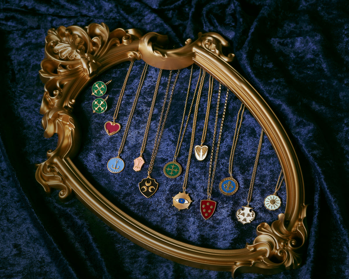 Strozzi Enamel Shield Charm