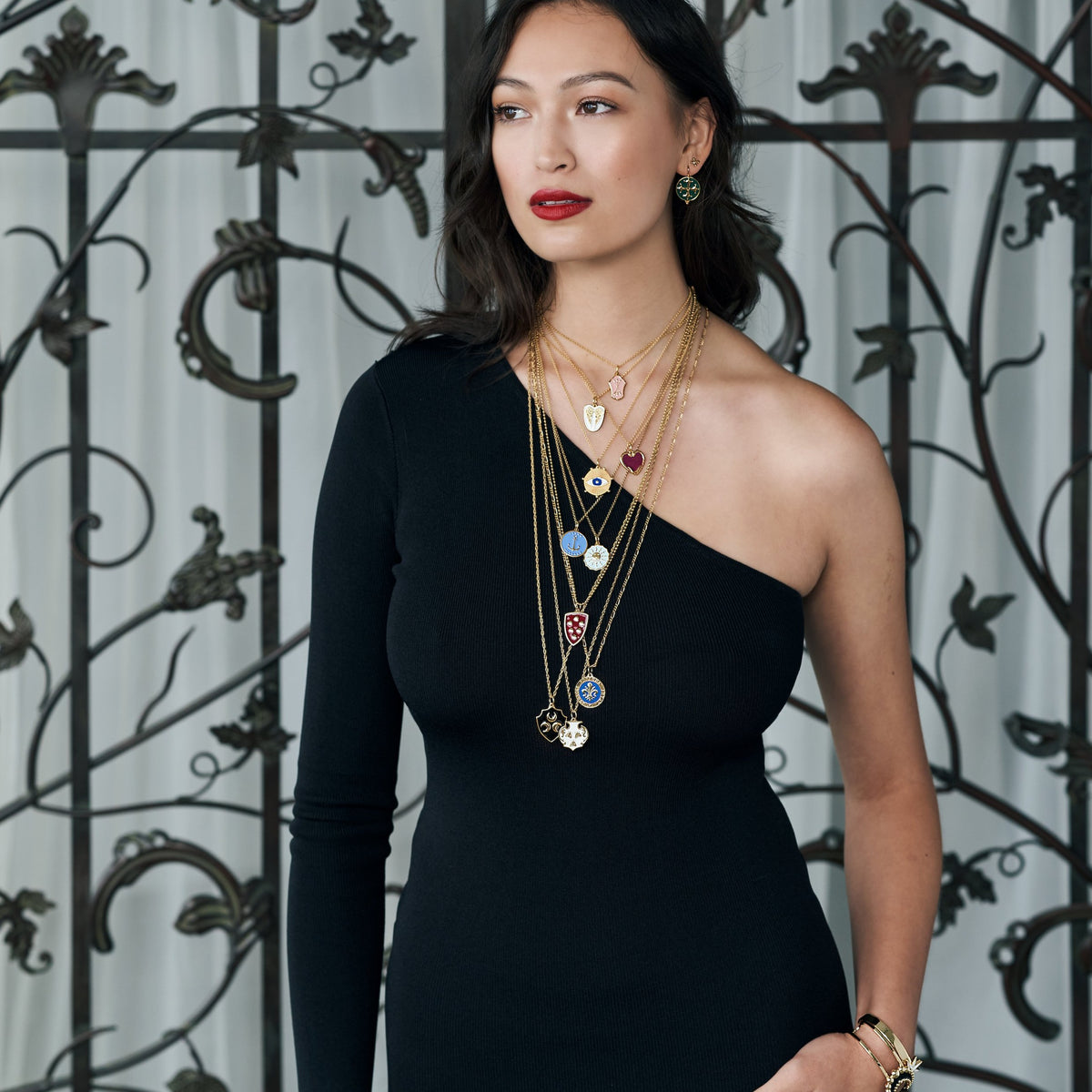 Florence Enamel Medallion Necklace