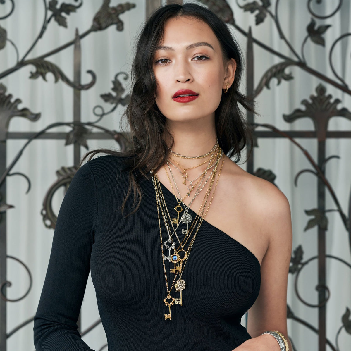 Acanthus Leaf Key Necklace