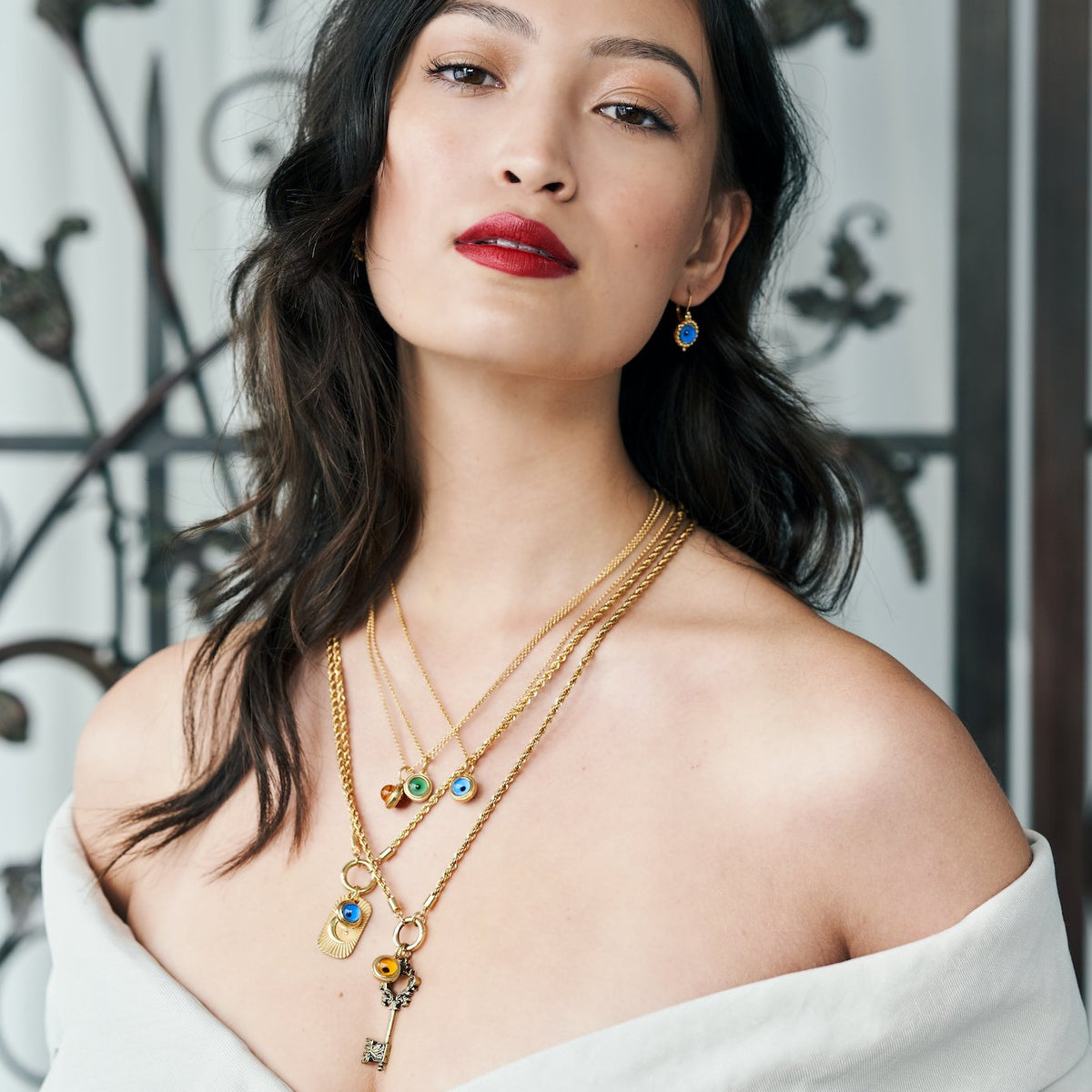 Evil Eye Cabochon Charm