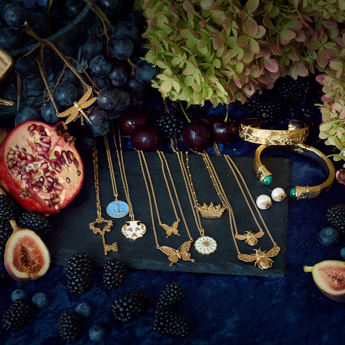 Acanthus Leaf Key Necklace