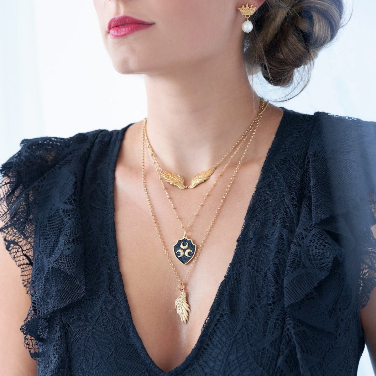 Angel Wing Pendant Necklace