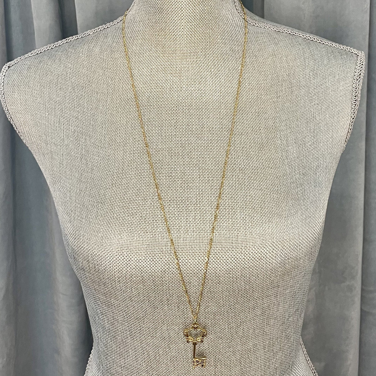 Acanthus Leaf Key Necklace