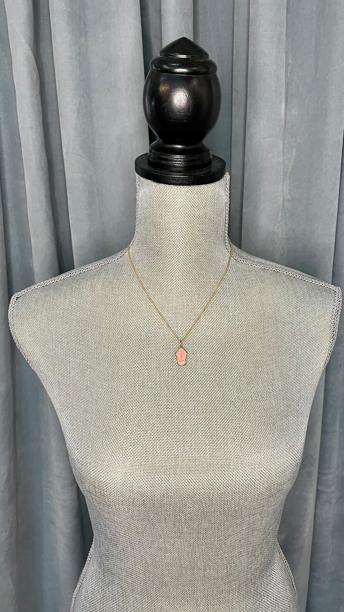 Friendship Enamel Shield Necklace