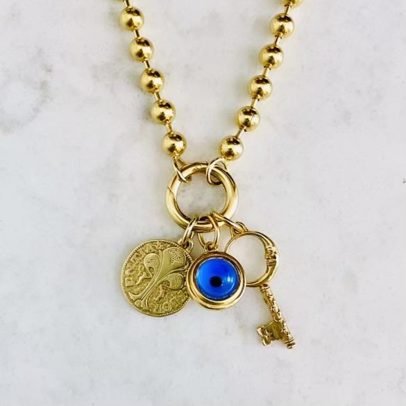 Evil Eye Cabochon Charm