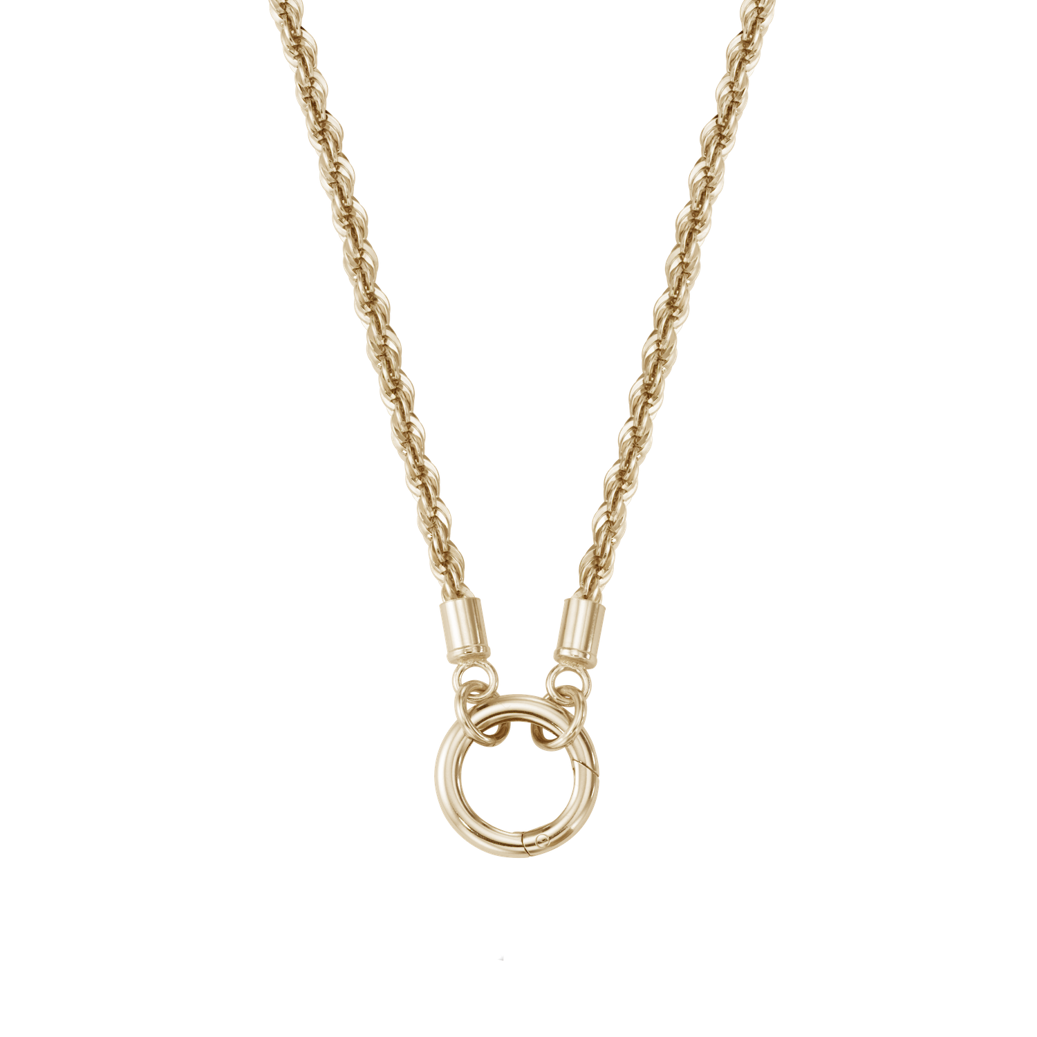Inspired Essentials Rope Chain Loop Charm Necklace - 18"