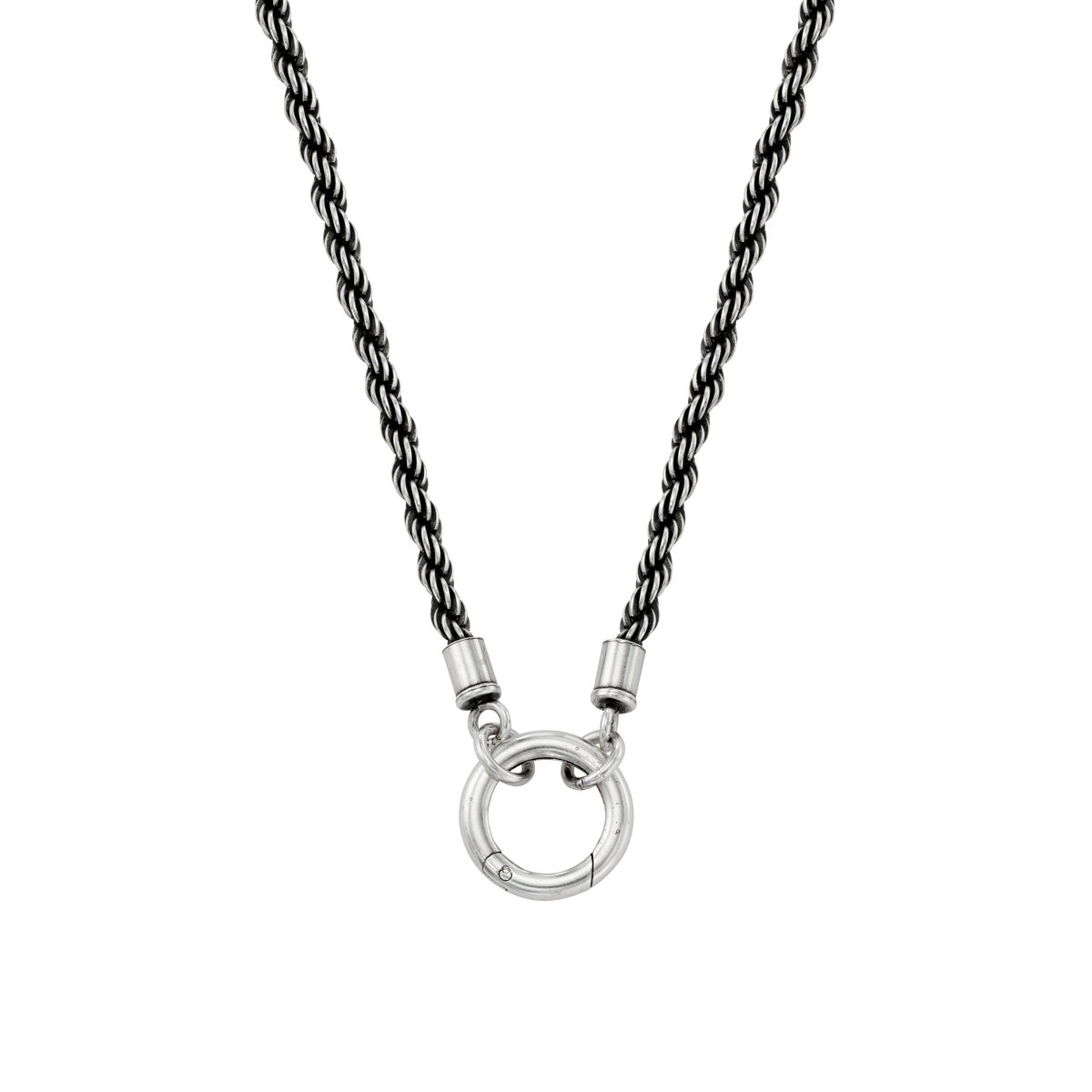 Inspired Essentials Rope Chain Loop Charm Necklace - 18&quot;