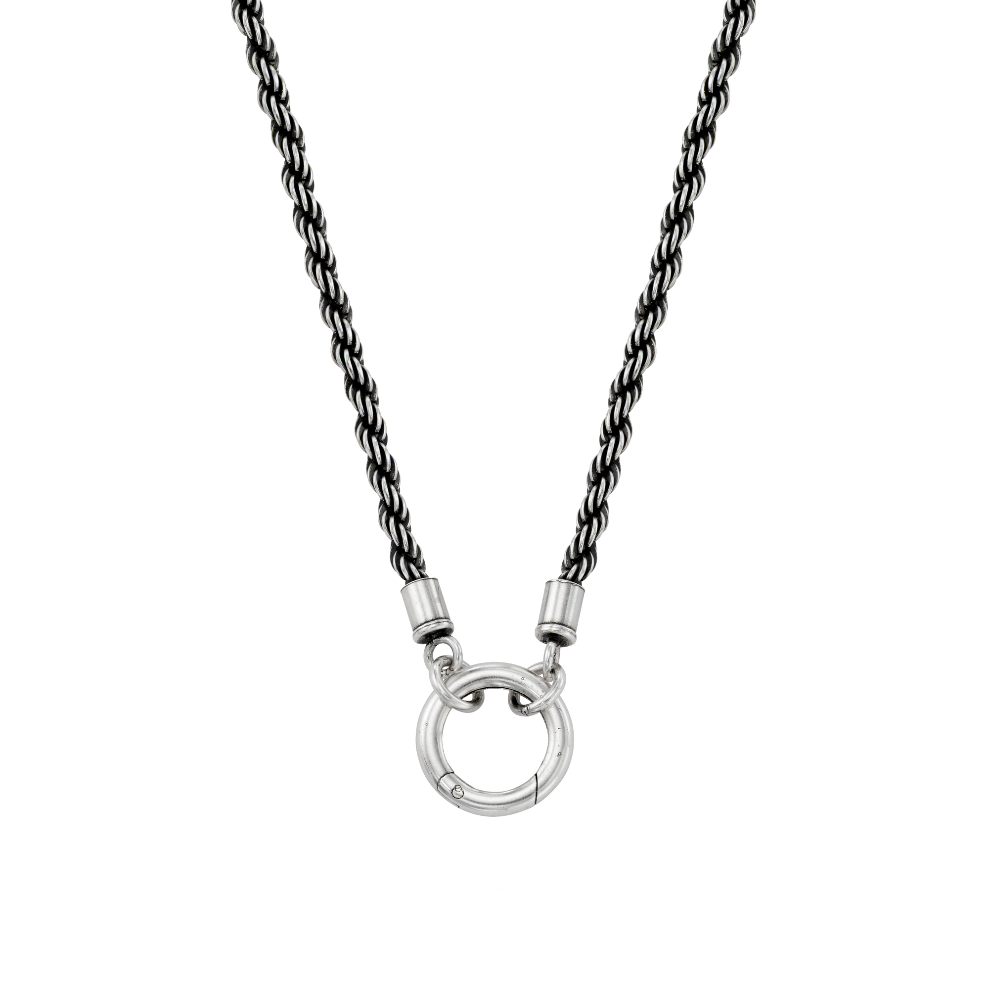 Inspired Essentials Rope Chain Loop Charm Necklace - 18"