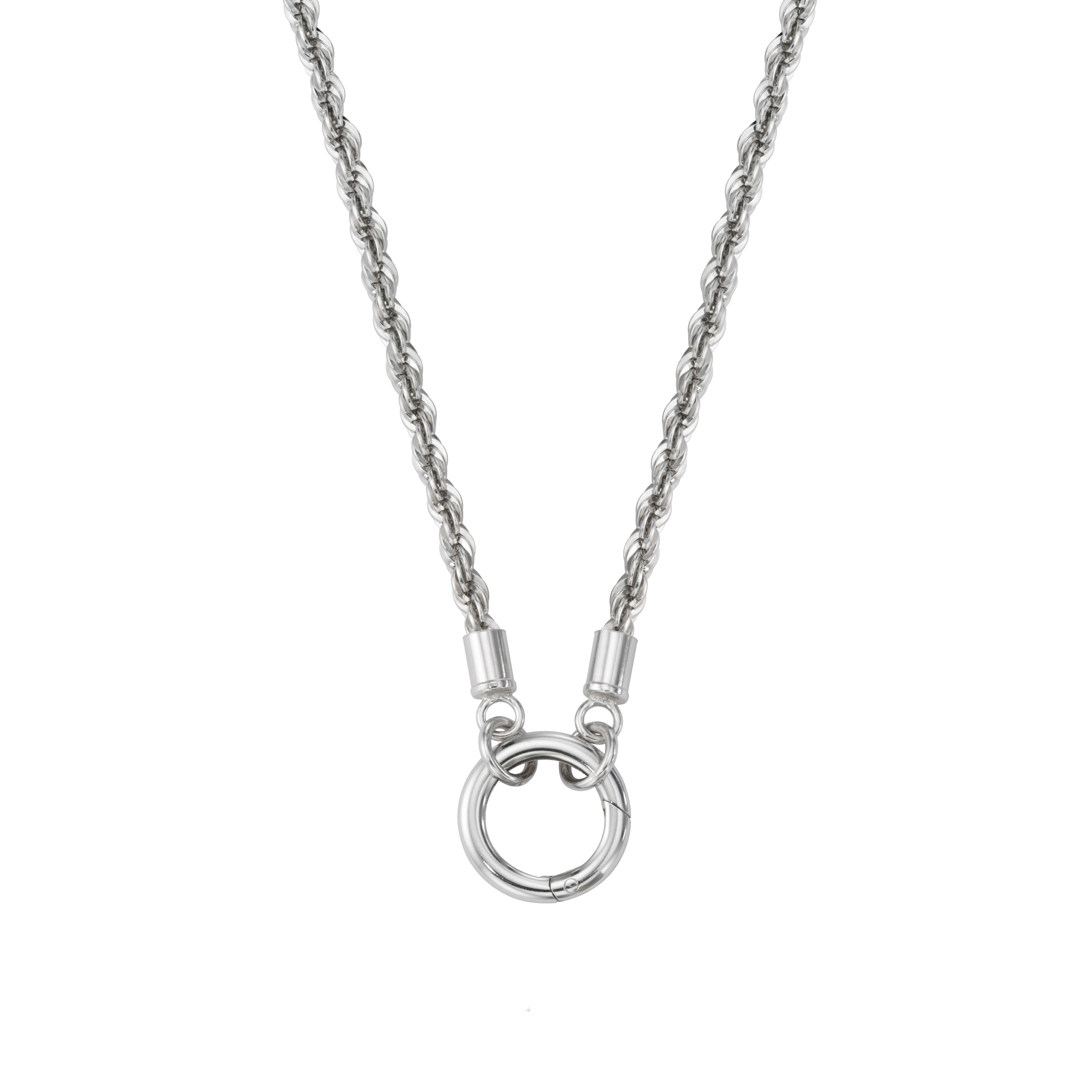 Inspired Essentials Rope Chain Loop Charm Necklace 18