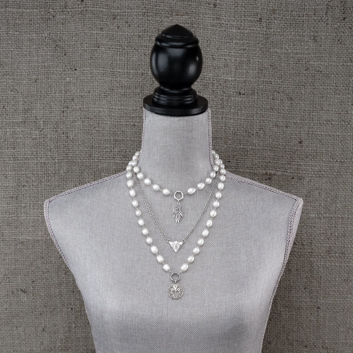 Fleur de Lis Shield Necklace