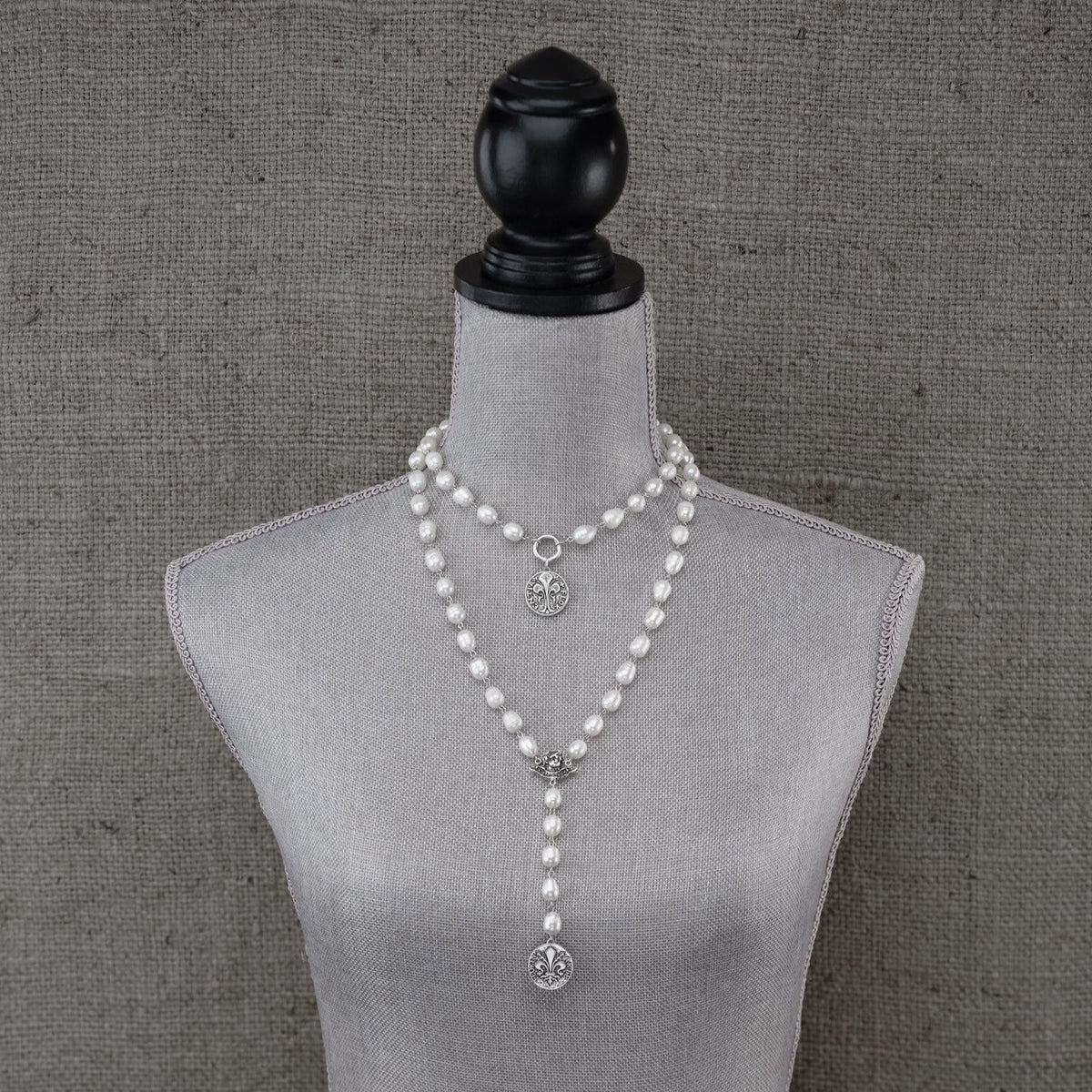 Cherub Pearl Lavalier Necklace