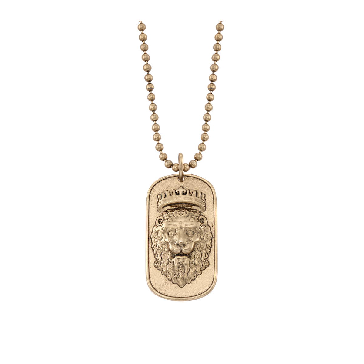 Lion Mini Dog Tag Necklace