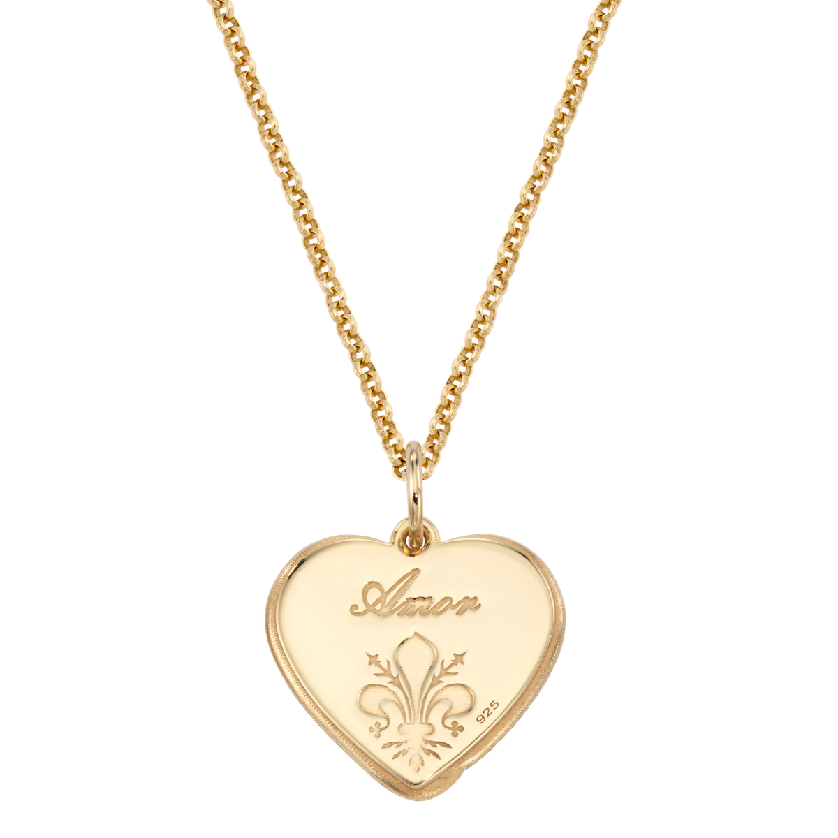 Lover&#39;s Heart Serpent Enamel Medallion Necklace