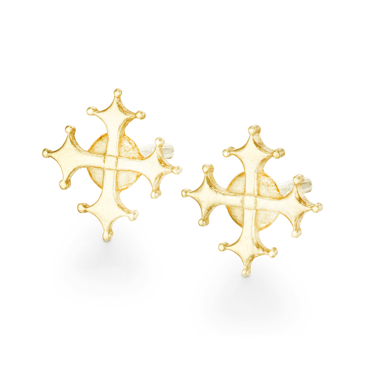 Maltese Cross Stud Earrings