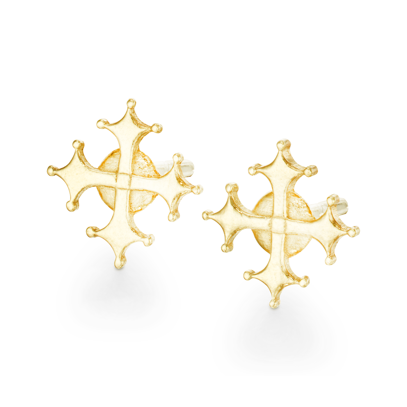 Maltese Cross Stud Earrings